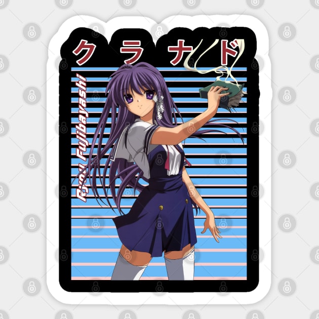 Classic Art Kyou Clannad Manga Sticker by Cierra Bauch